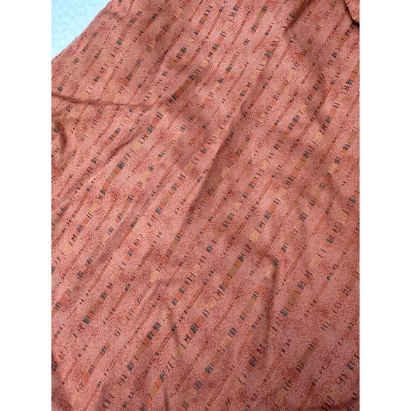 Vintage woolrich terracotta/ rust Aztec button down men’s L - Picture 2 of 9